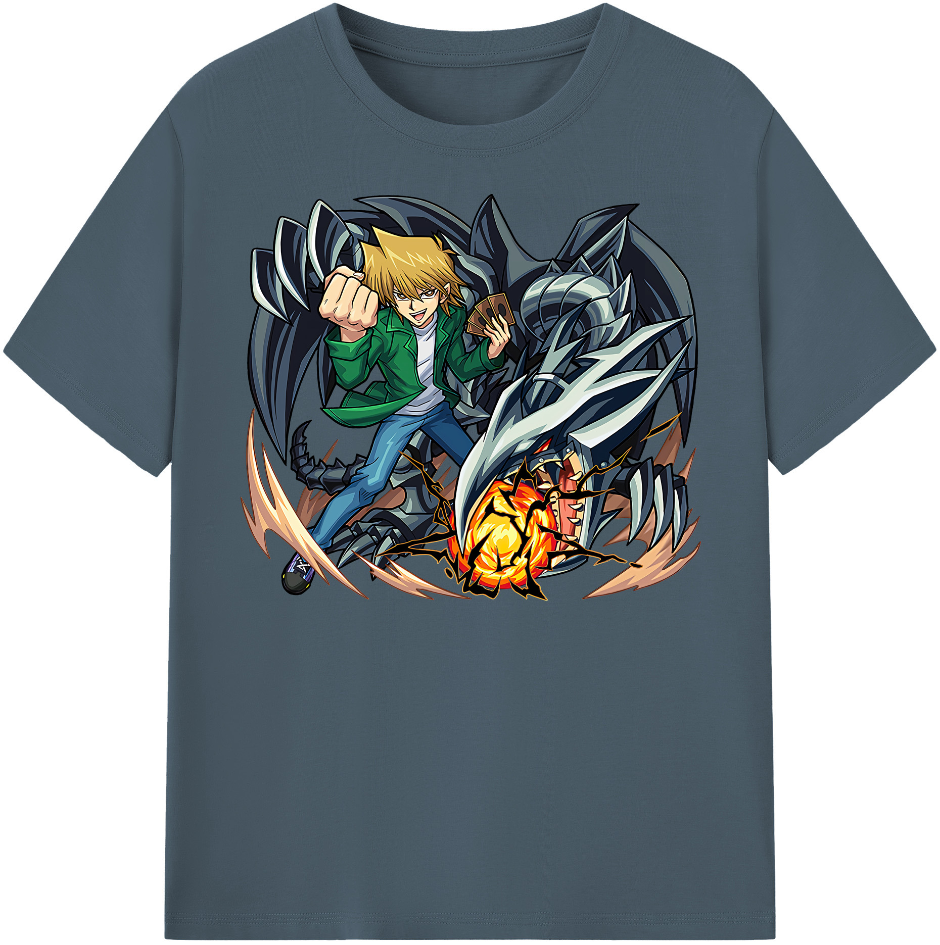 （画像用） 遊☆戯☆王 Yu-Gi-Oh! 綿100％半袖Tシャツ（フロントプリント）